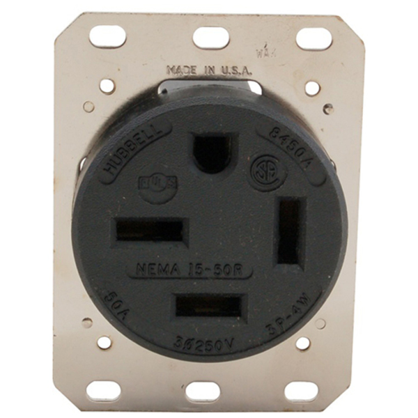 Hubbell Receptacle (250V, 50A) 8450A